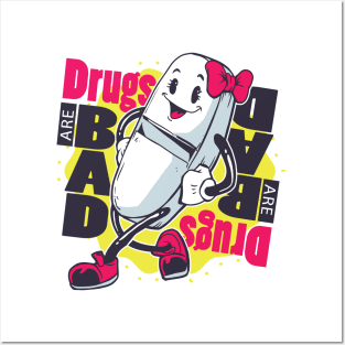 Drugs bad T-shirt Posters and Art